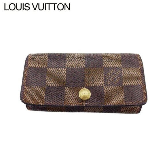 LOUIS VUITTON Key Case Damier Ebene Authentic Used - Picture 1 of 9